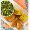 Nandinos Strips, Corn & Salad